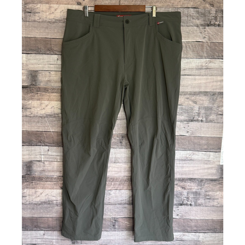 Simms Fishing Mens Pants 40x32 Gray Lightweight Technical Stretch Outdoors